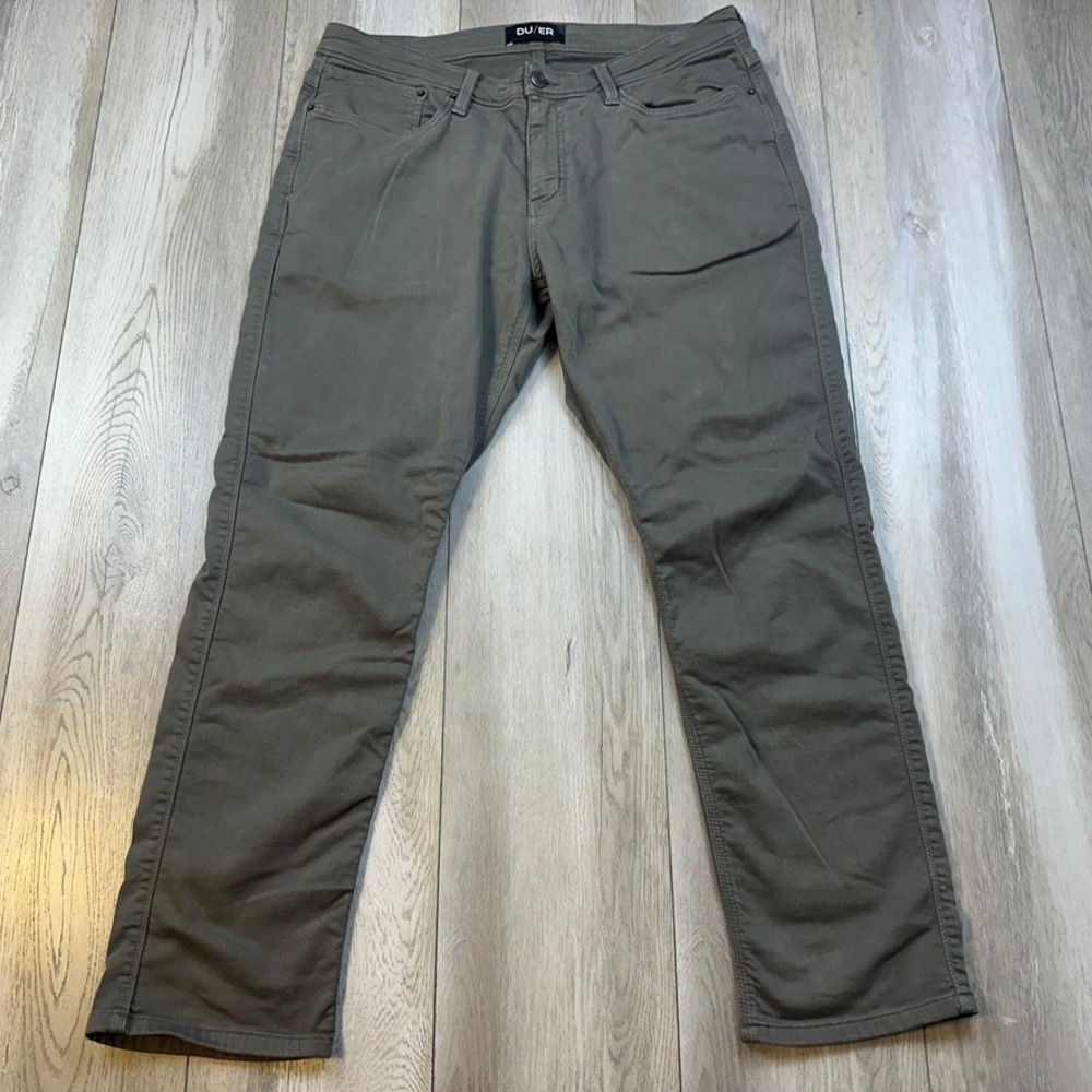 Duer DU/ER N2X Relaxed Taper Jeans Mens 36x30 Gray Denim Stretch Performance Men